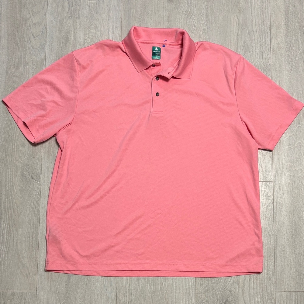 🔥BUNDLESALE Men’s XXL Pro Tour Performance Vibrant Pink Polo Shirt NWOT